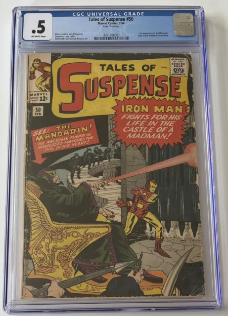 Tales of Suspense #50, 1st appearance of Mandarin, CGC 0.5