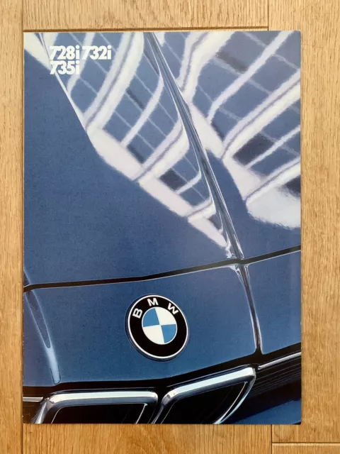 BMW 7 Series Brochure E23 728i 732i 735i  1985  Excellent Condition