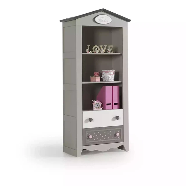 Armadio libreria scaffale bambini libreria mobili bambini grigio legno