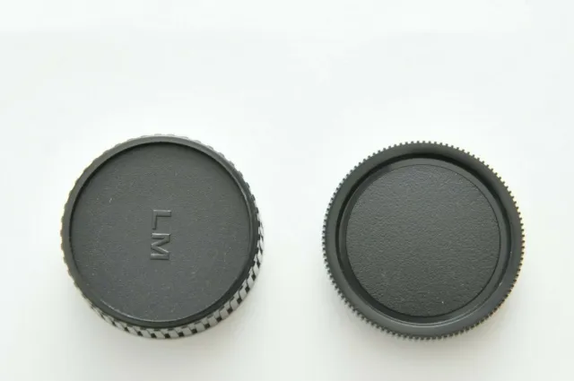 Body+Rear Lens Caps for Leica LM Lens Cap M-Mount M3,4,5,6,7,8,Hexar,Ricoh A12