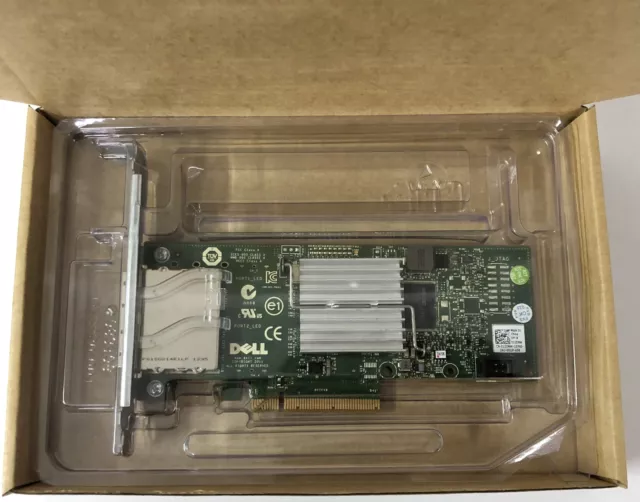 Dell PERC H200E 6Gb/s SAS PCIe HBA 2 Port Ext SFF-8088 12DNW = LSI 9200-8E