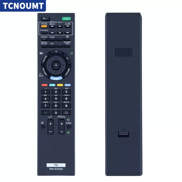 New RM-ED035 Remote Control For Sony Bravia LCD TV KDL-37EX500E KDL-40BX400