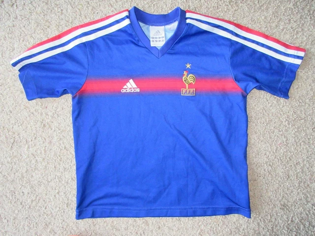 Maillot Vintage équipe De France 1997 Supporter – Taille M – Signature Au Dos