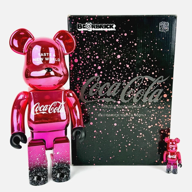その他 BE@RBRICK Coca-Cola Creations 100% &amp; 400 Medicom Coca-Cola Creations 100% 400% Bearbrick Figure Set red