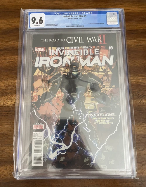 Invincible Iron Man #9 (2016, Marvel) - CGC 9.6 - 1st full Riri Williams