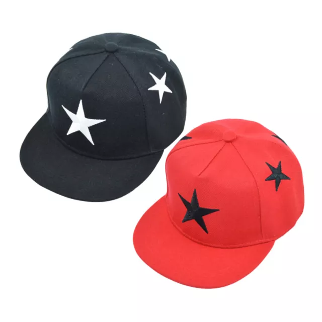 Embroidery Stars Snapback Hats Sunhats Kids Girls Children Boys