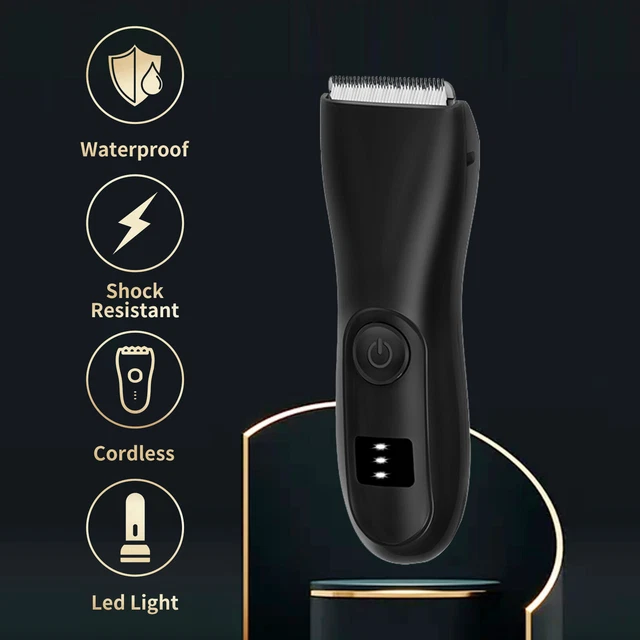 RECHARGEABLE MANSCAPING PUBIC Hair Trimmer Body Groin Shaver Groomer