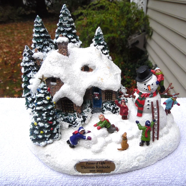 THOMAS KINKADE EVERETT'S Cottage Village Lighted House Christmas 1998