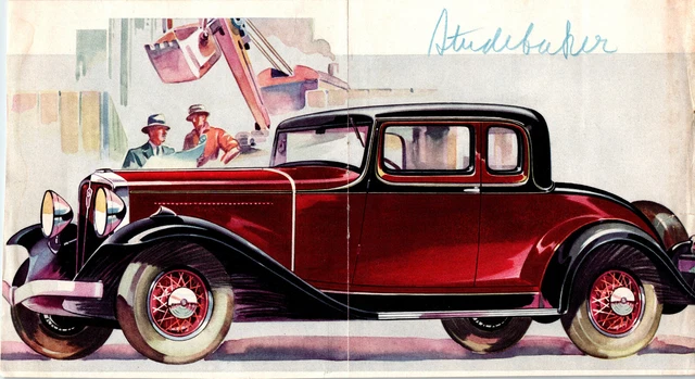 Studebaker 1930s Print Ad 6 x 11.5 inch Vintage Automobile Advertising