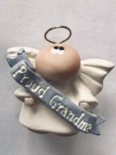 Proud New Grandma Pin Button Guardian Angel Granny Grandmother Mothers Day Gift