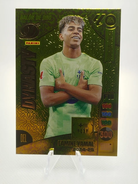 Carta Coleccionable LAMINE YAMAL Balón De Oro 2024/2025 - Edición Especial Para Regalo