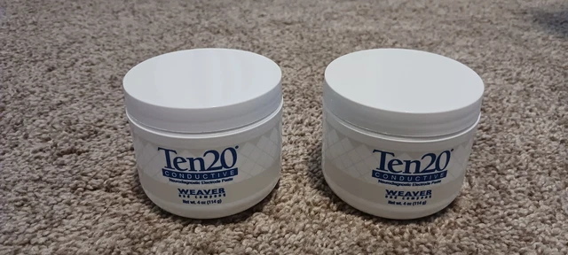 Lot of 2 new Ten20 Conductive Neurodiagnostic Electrode Paste 4 Oz Tub EXP6/2025