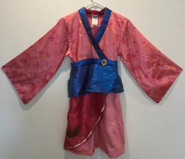 The Disney Store 9-10 Girls Mulan Dress Gown Kimono