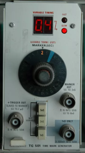 Tektronix TG 501 Time Mark Generator, Works Great! SN: B032576