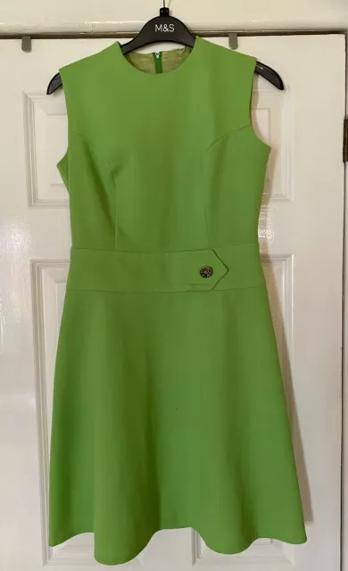 Green Mod Scooter Dress 60’s Vintage  Small