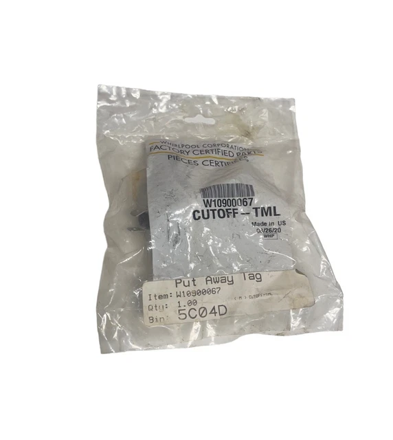 Genuine Whirlpool W10900067 Cutoff-TML **FREE SHIPPING**