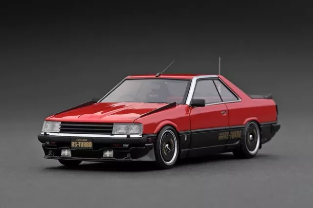 1:43 Nissan Skyline 2000 RS-Turbo (R30) -- Red/Black -- Ignition Model IG2327