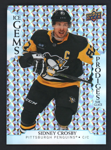 Ice Egms 2023-24 UPPER DECK Tim Hortons Hockey Ice Gems #IG-1 Sidney Crosby $1. ...