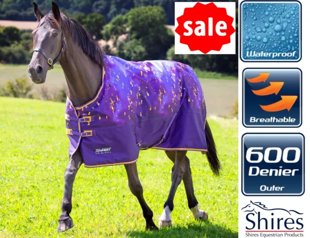 LIGHT MEDIUM WEIGHT 100G Turnout Rug Standard Neck Shires Tempest Amethyst