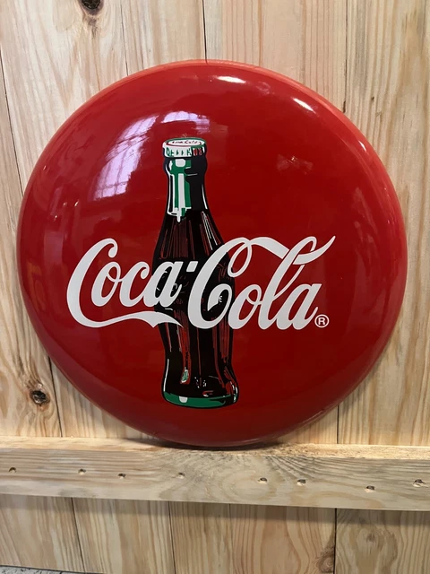 COCA COLA 2005 Grande Insegna Tabella Originale Ufficiale Plexy No
