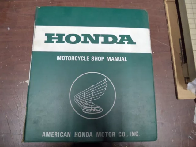 Honda motorcycle OEM used shop manual XR185 200 1979-1981