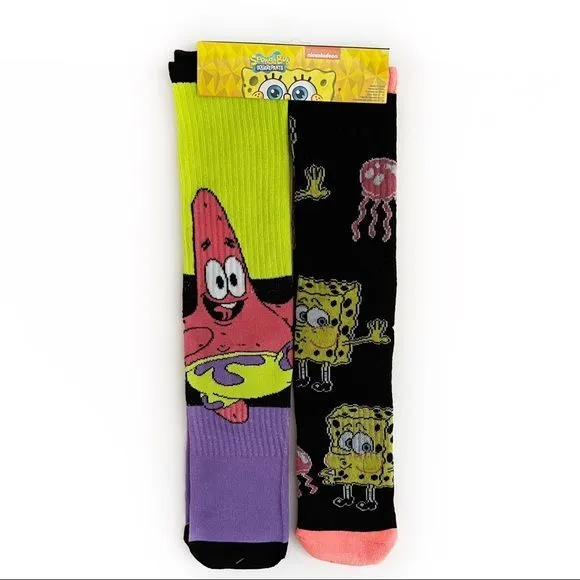 SpongeBob SquarePants Patrick Nickelodeon Crew Socks Mens Womens Novelty Gift