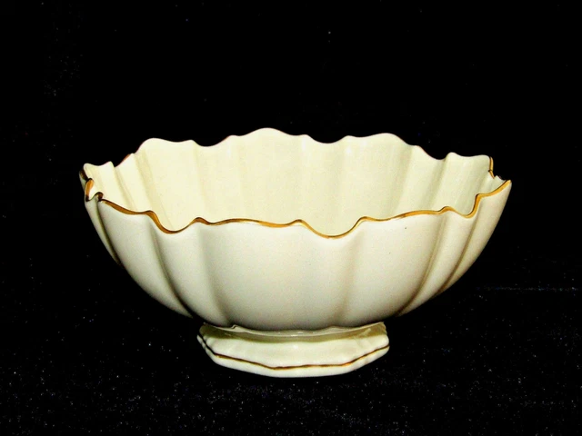Lenox Symphony 24K Gold Trim Scalloped 6” Bone China Bowl