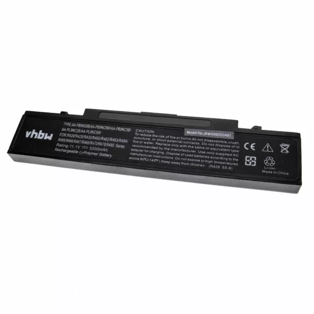 Batterie 5200mAh Li-Ion pour Samsung AA-PB9NC6B, AA-PB9NC6W, AA-PB9NC6W/E