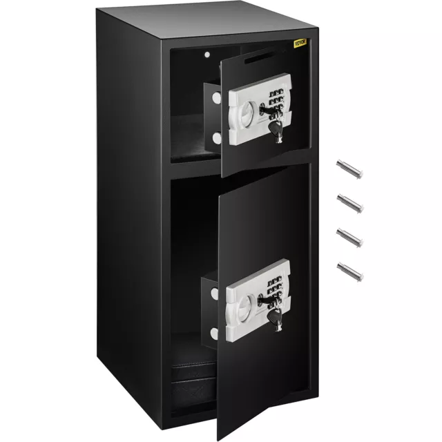 Caja Fuerte con Cerradura Electrónica Combinación Puerta Sólida 36x36x77,5 cm