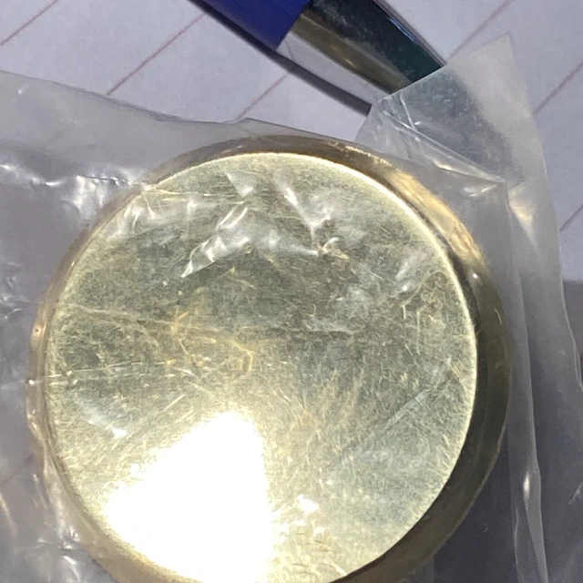 Amerock BP3413-3 Basic Modern 1-1/2" Cabinet Knob Polished Brass Lot Of Two