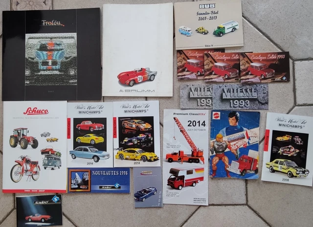 1:43 Lot De 14 Catalogues Automobile Miniature