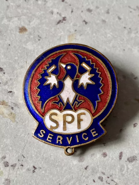 WW2 SPGF School Patriotic Fund Service Badge