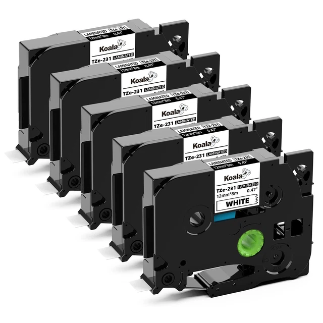 vhbw Beschriftungsband passend für Brother PT 900, 9000, 9200, 9200DX, 7600VP, 900BTS, 900F