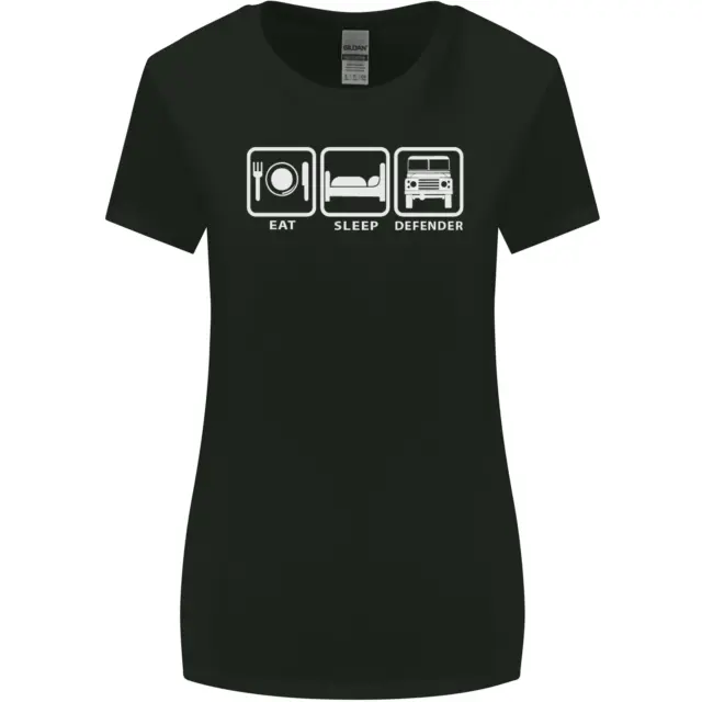 Eat Sleep 4X4 Off Road Roading Car Womens Wider Cut T-Shirt