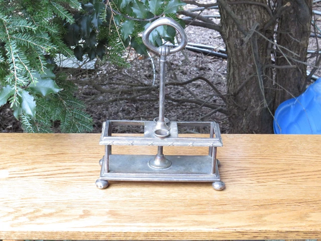Nyc New York Central Railroad Silver Condiment Server 1847 Rogers Bros.