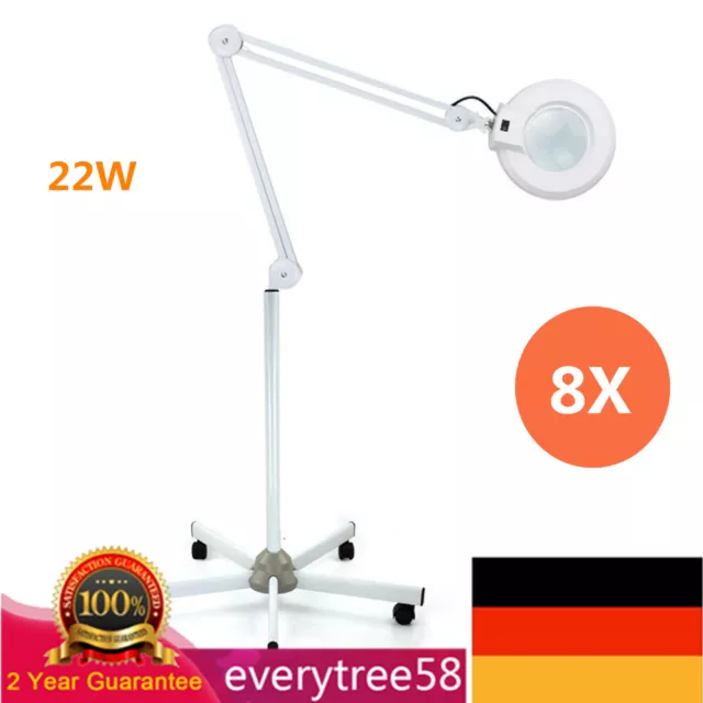 8X Lupenleuchte Lupenlampe Kosmetikleuchte Lupe Lampe Licht Mit Standfuß