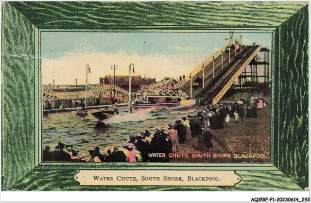 AQ#BFP1-ROYAUME-UNI -0146 - BLACKPOOL - Water chute - south shore MANEGE