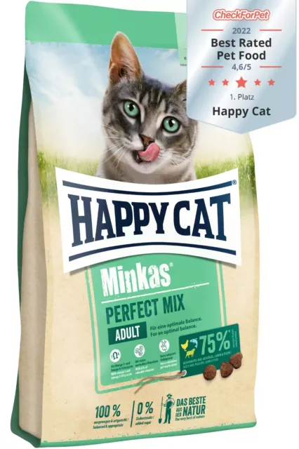 Happy Cat Croquetas Gato Comida Alimentos Seco para Gatos Minkas Perfect 1,5KG