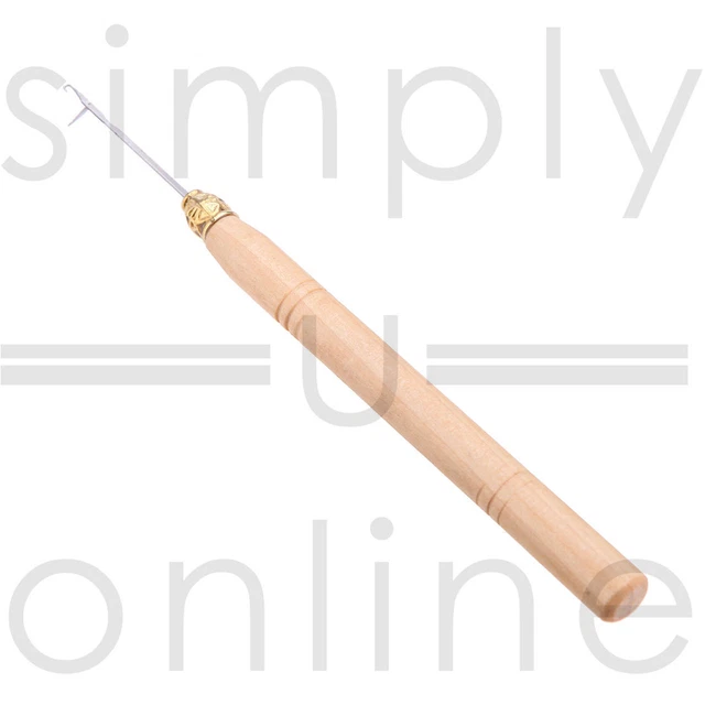 Professional Hair Extension Pulling Needle Threader Tool Micro Rings Beads Loop