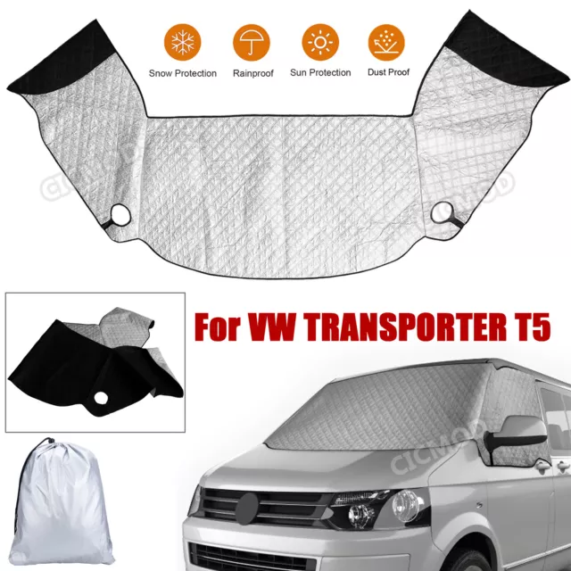 CICMOD Windscreen Cover for T5 T6 Sun Protection Transporter Interior  Windscreen Cover Windscreen Set Internal Windscreen Cover : :  Automotive