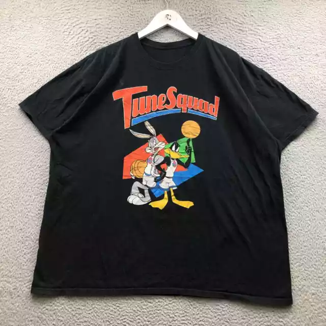 Space Jam Tune Squad T-Shirt Men's 3XL Short Sleeve Graphic Crew Neck Black