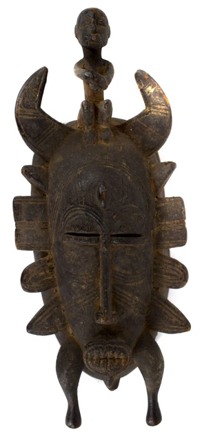 Senufo Kpelie Mask Cote D'Ivoire African Art
