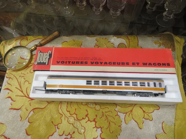 2 Wagons Voyageur Jouef - Voitures Couchettes 1ère Classe Réf 5293 & 5291 - Occasion - Vert
