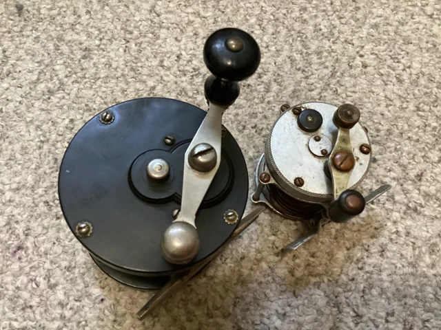 2 Early/Rare Reels Julius Vom Hofe/Hendryx Aluminum 80 Yd 2 Early/Rare Reels Julius Vom Hofe/Hendryx Aluminum 80 Yd