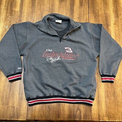 Chase Authentics Dale Earnhardt The Intimidator 1/4 Zip Pullover Sweater Sz L