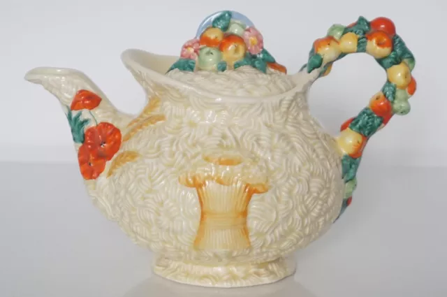 Clarice Cliff Celtic Harvest Teapot - Art Deco - Excellent Condition - c.1930's