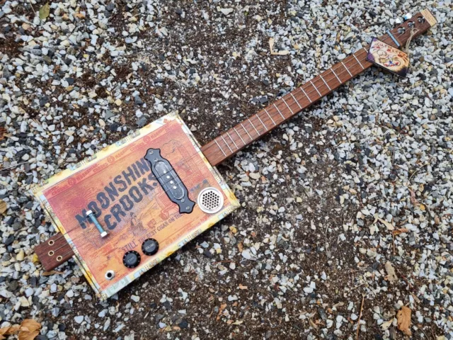 Cigar Box Guitar - 3- String- Hand Crafted By Salty Dog