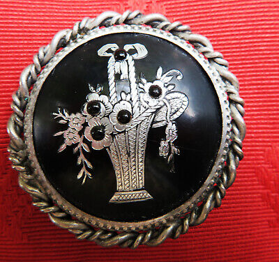 2 anciennes Broches de Deuil 