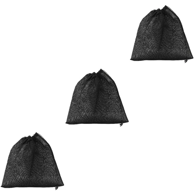 Sacchetti Filtro Per Acquario - 10 Pezzi 20x15cm, Rete Poliestere, Per Carbone Attivo E Media