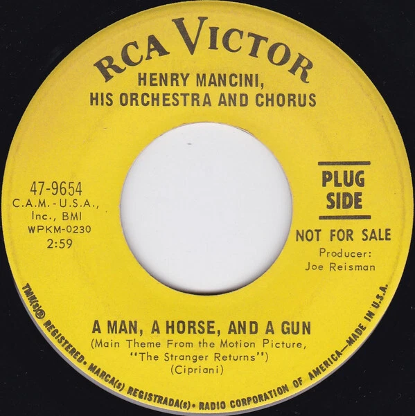 Henry Mancini And Hi - A Man A Horse And A Gun / Las Cruces - Used  - P8100A
